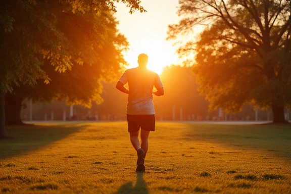 Persona haciendo ejercicio al aire libre