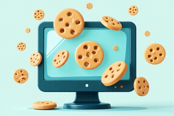 Ilustración de cookies de navegador